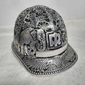 Vintage McDonald CAP-Standard Mine Safety Appliance Co. Carved‎ Hardhat.